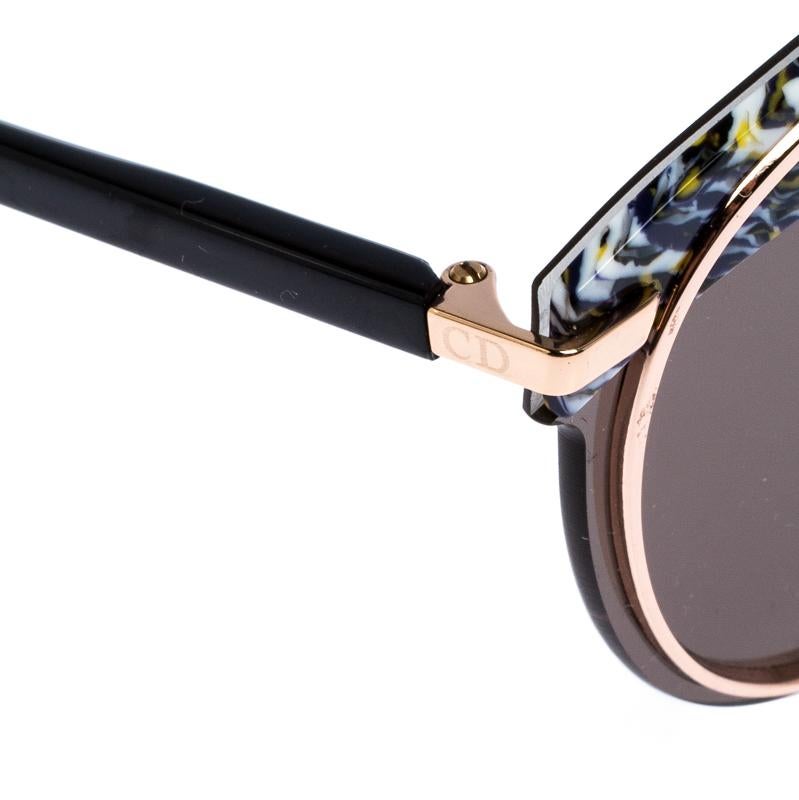 Dior Multicolor Printed Offset1 Cat Eye Sunglasses In Excellent Condition In Dubai, Al Qouz 2