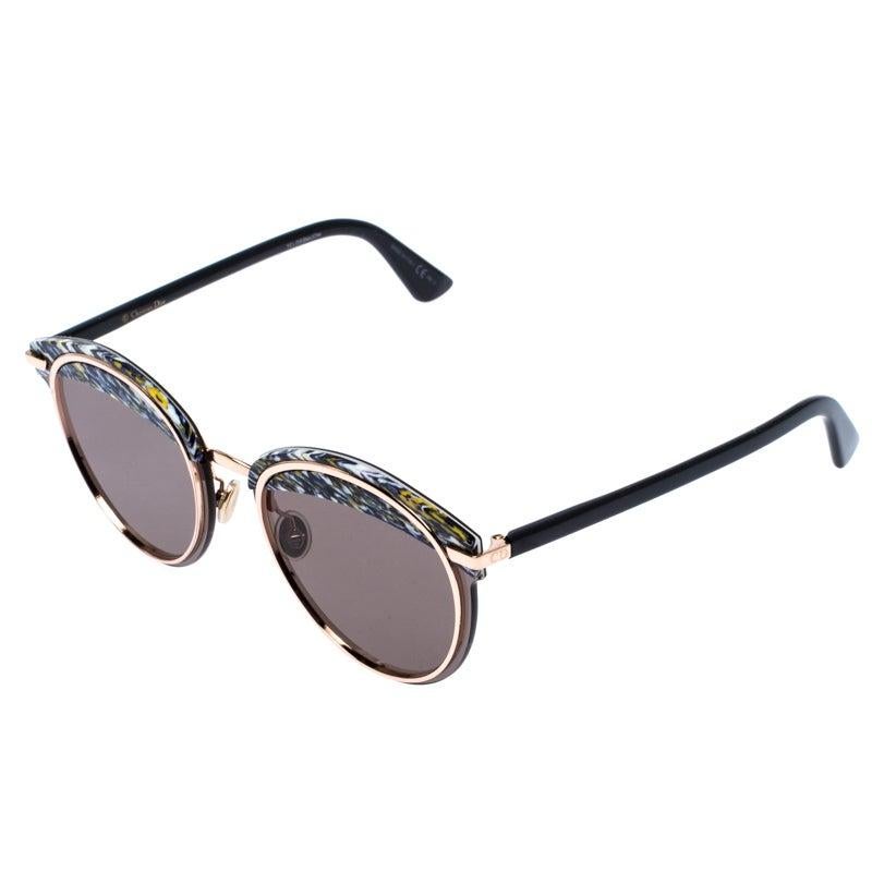 Dior Multicolor Printed Offset1 Cat Eye Sunglasses