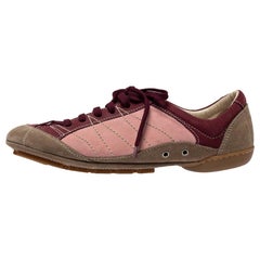 Dior Multicolor Suede And Nubuck Low Top Sneakers Size 39