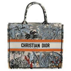 Dior Multicolor Toile De Jouy Tropicalia Embroidered Canvas Large Book Tote