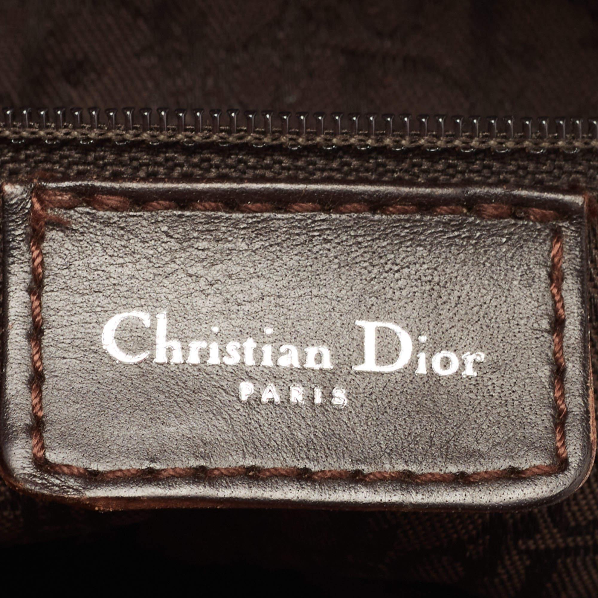 Dior Multicolour Satin Paisley Saddle Bag 5