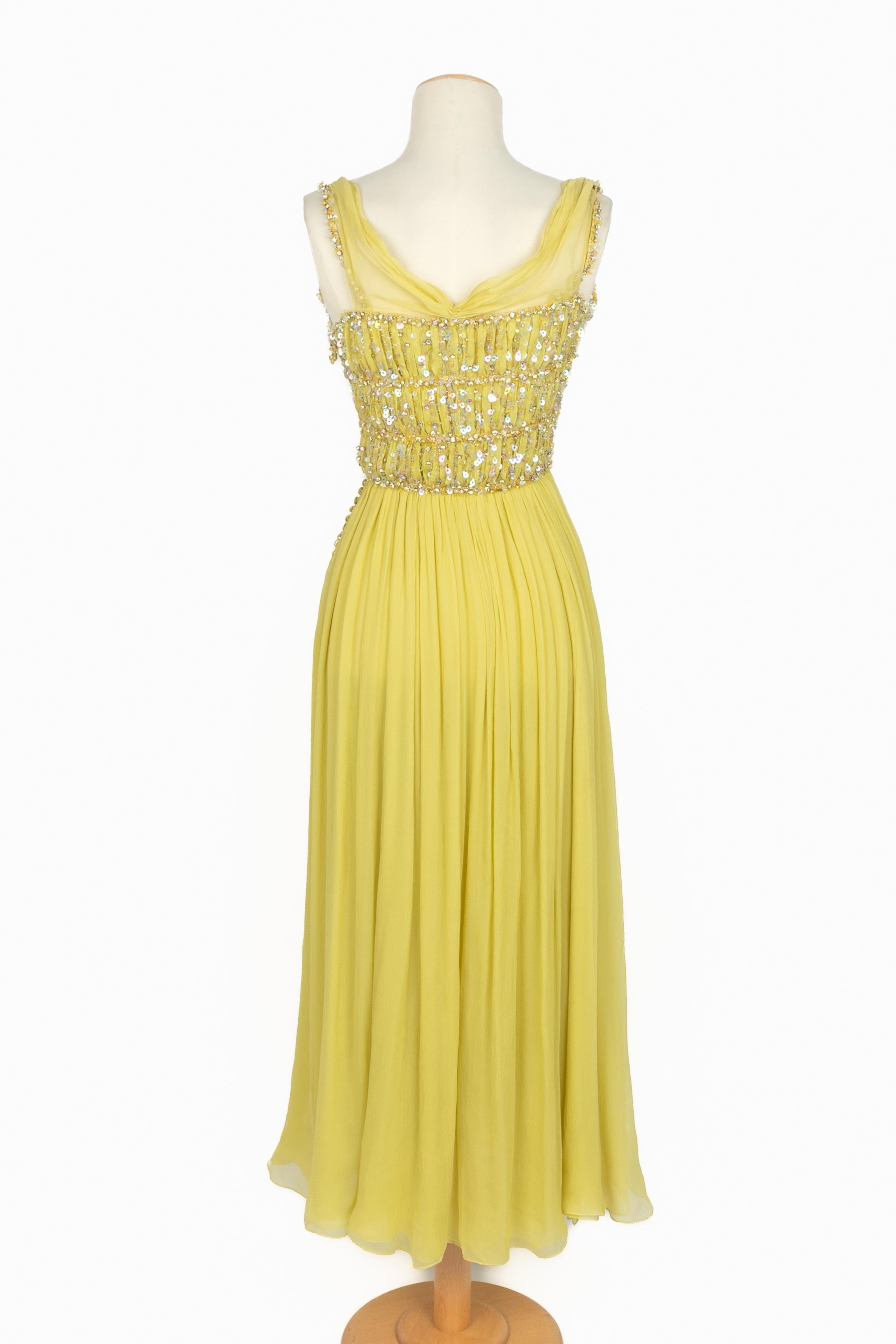 Robe en mousseline Dior Croisière 2011 en vente 1