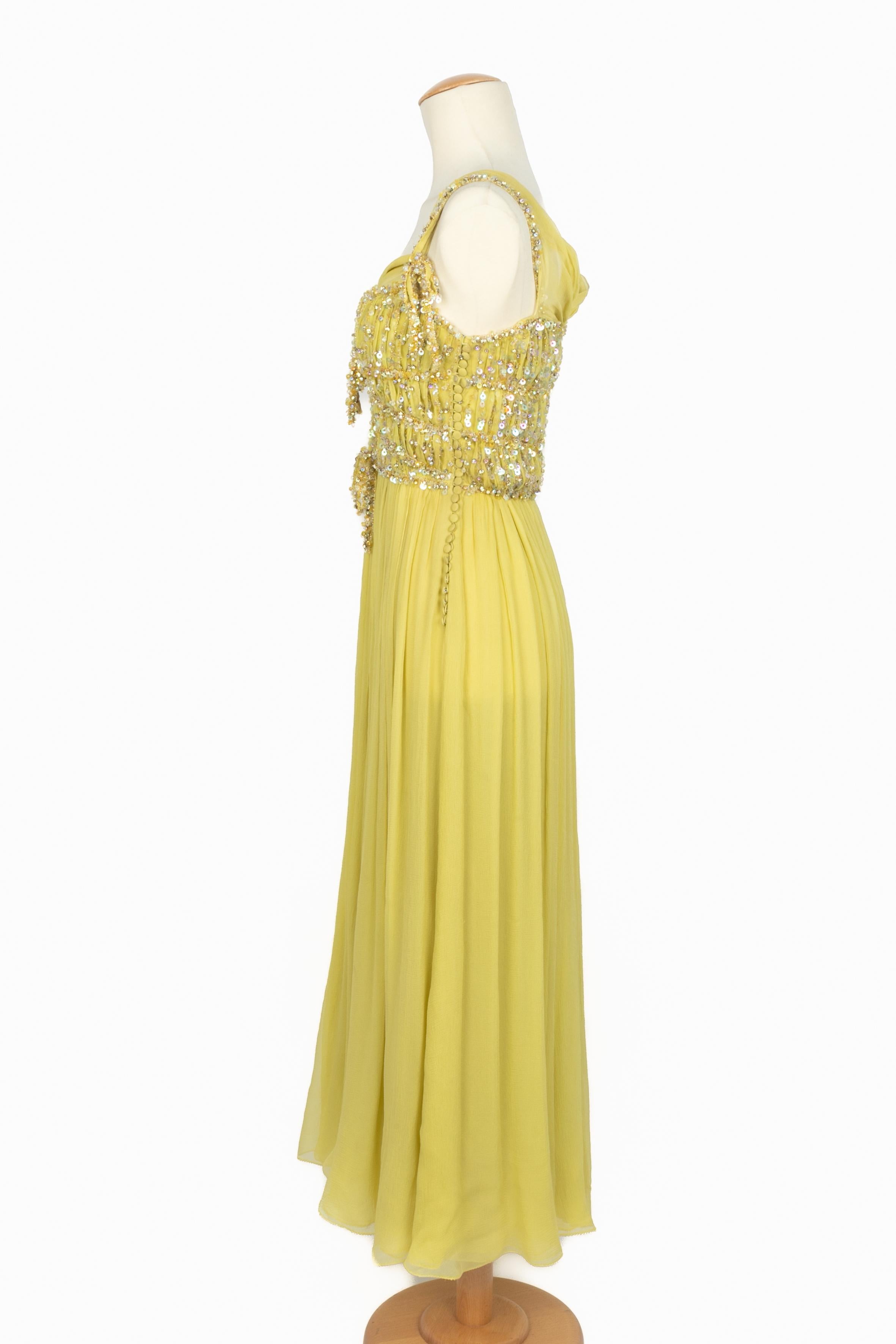 Robe en mousseline Dior Croisière 2011 en vente 2