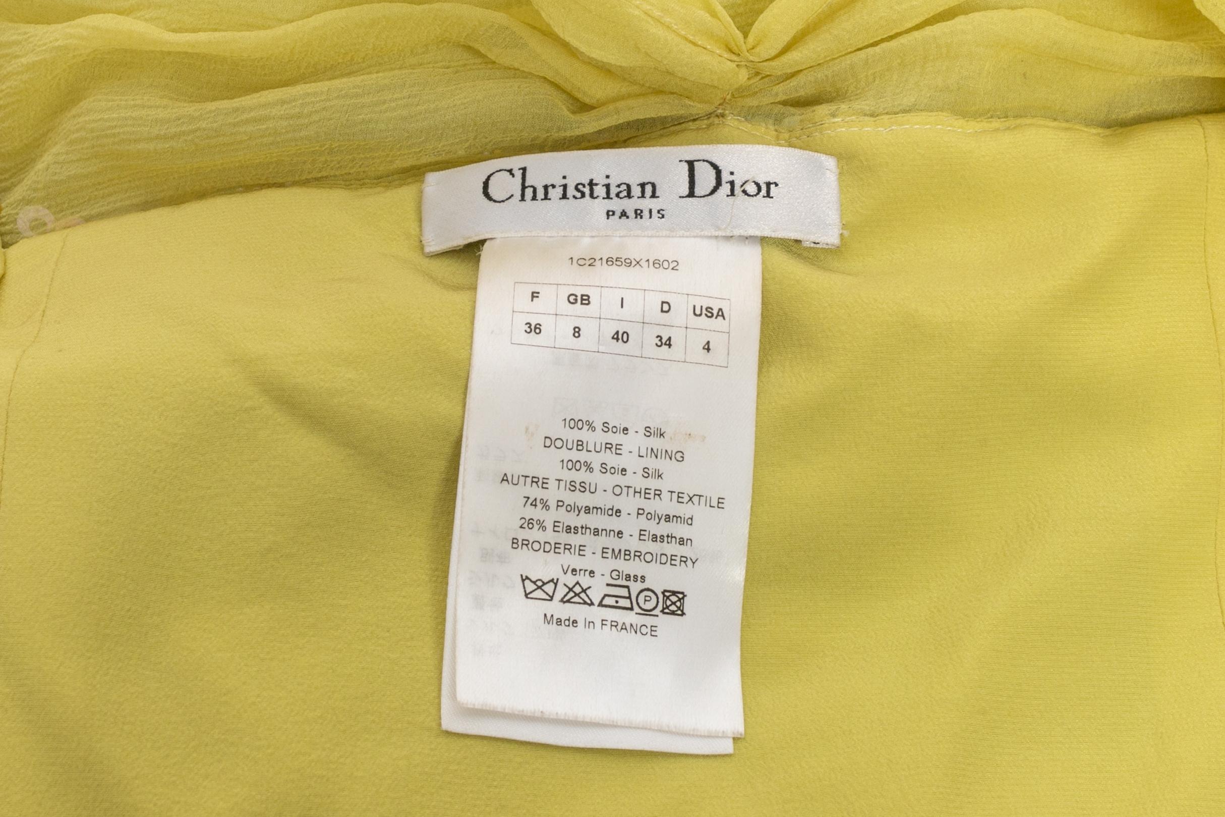 Robe en mousseline Dior Croisière 2011 en vente 4