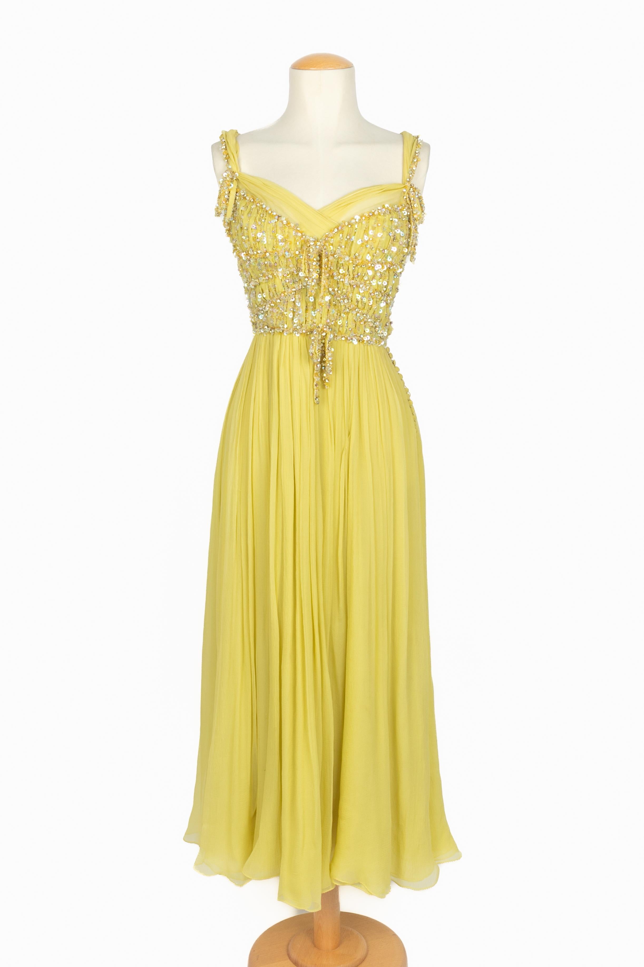 Robe en mousseline Dior Croisière 2011 en vente