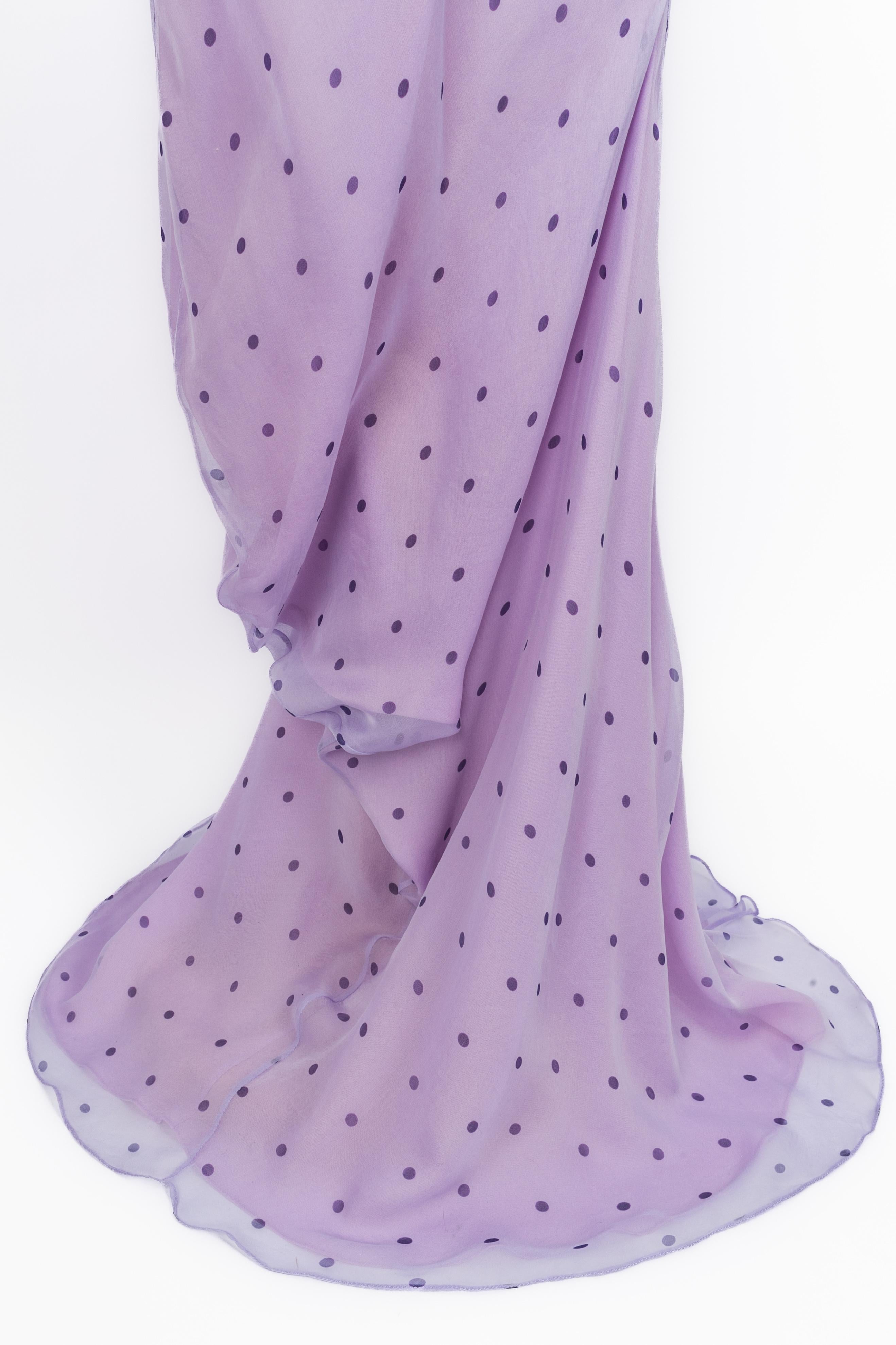 Gris Jupe en mousseline Dior 2003 en vente