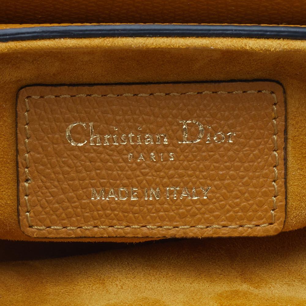 Dior Mustard Yellow Leather Saddle Bag 3