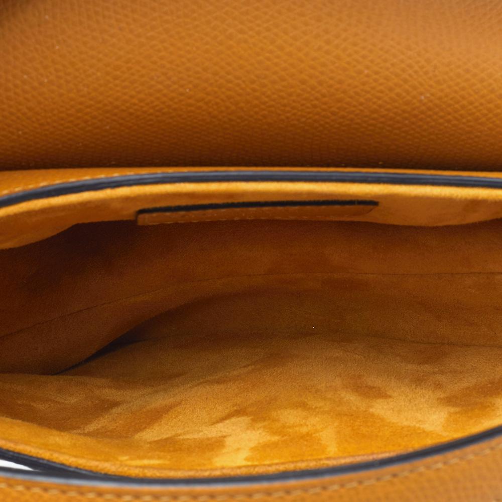 Dior Mustard Yellow Leather Saddle Bag 2