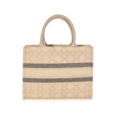 Dior Natural Raffia Medium Book Tote