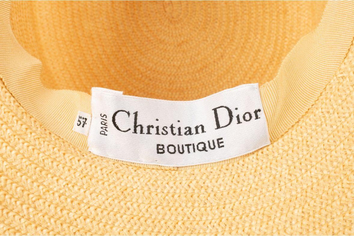 Dior Natural Straw Hat 3