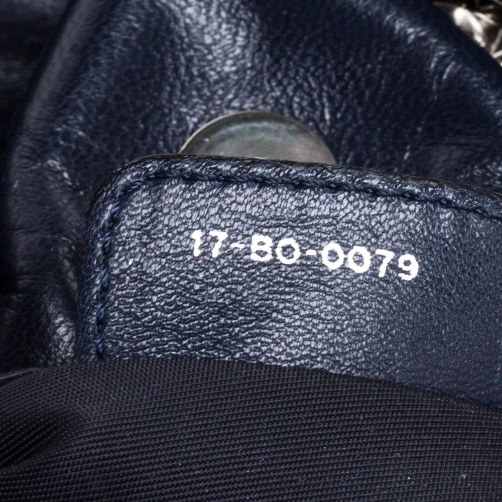Dior Navy Blue Cannage Leather Le Trente Hobo 2