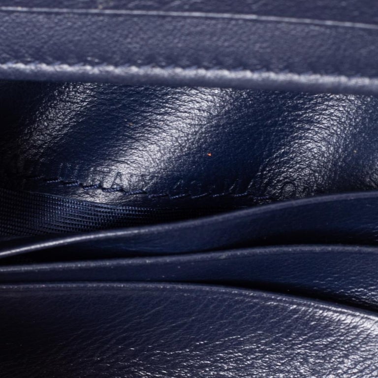 Lady Dior Five-Slot Card Holder Cloud Blue Patent Cannage Calfskin