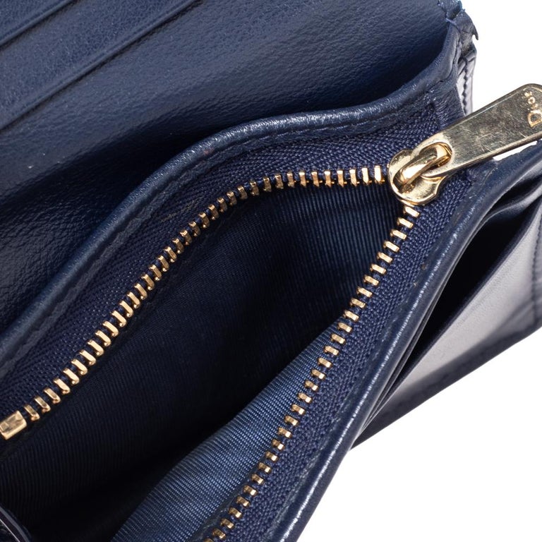 Christian Dior Lady Dior Nano Pouch on Chain - Blue Mini Bags, Handbags -  CHR349048