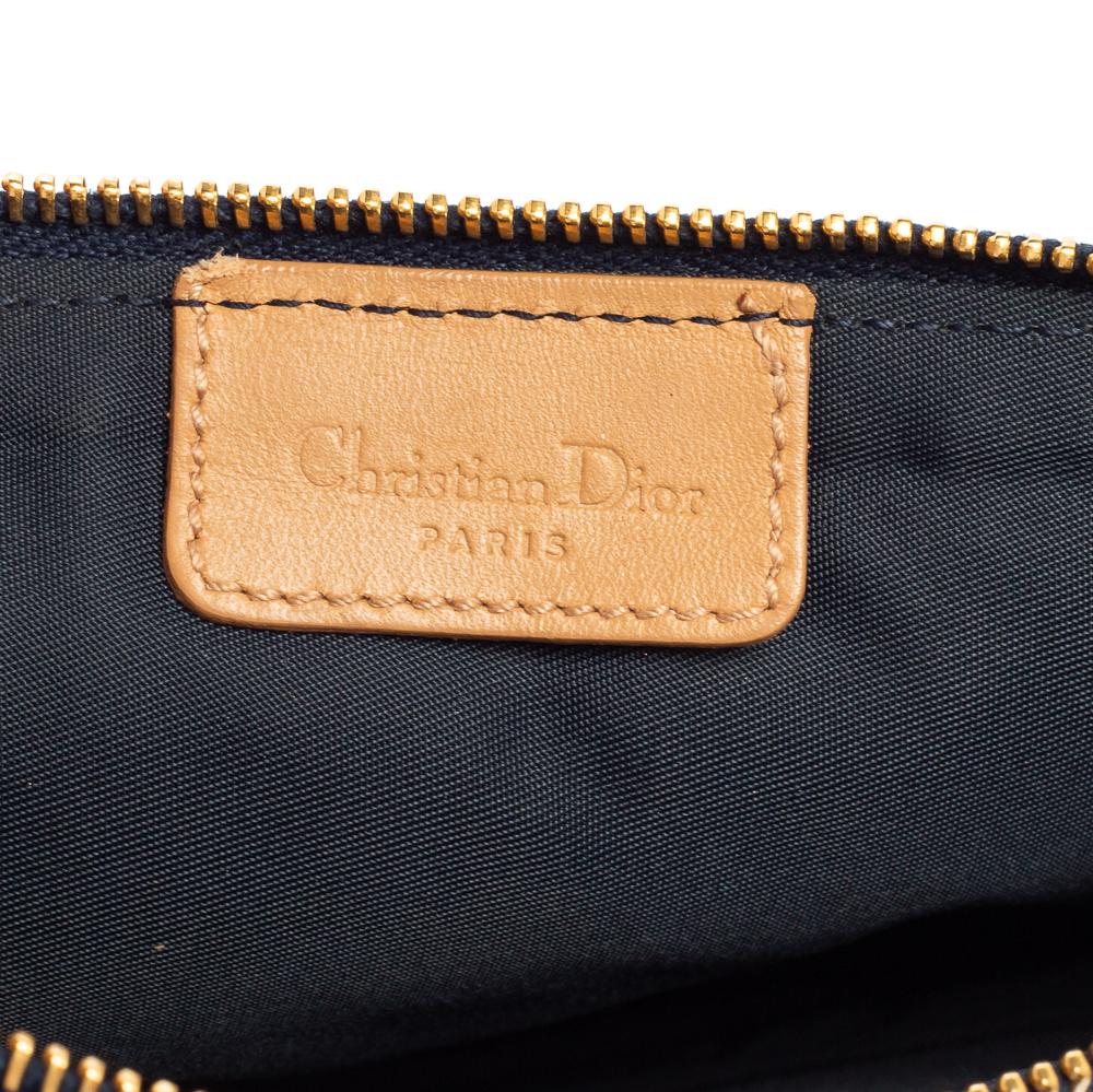 Dior Navy Blue Denim Saddle Pochette Bag 2
