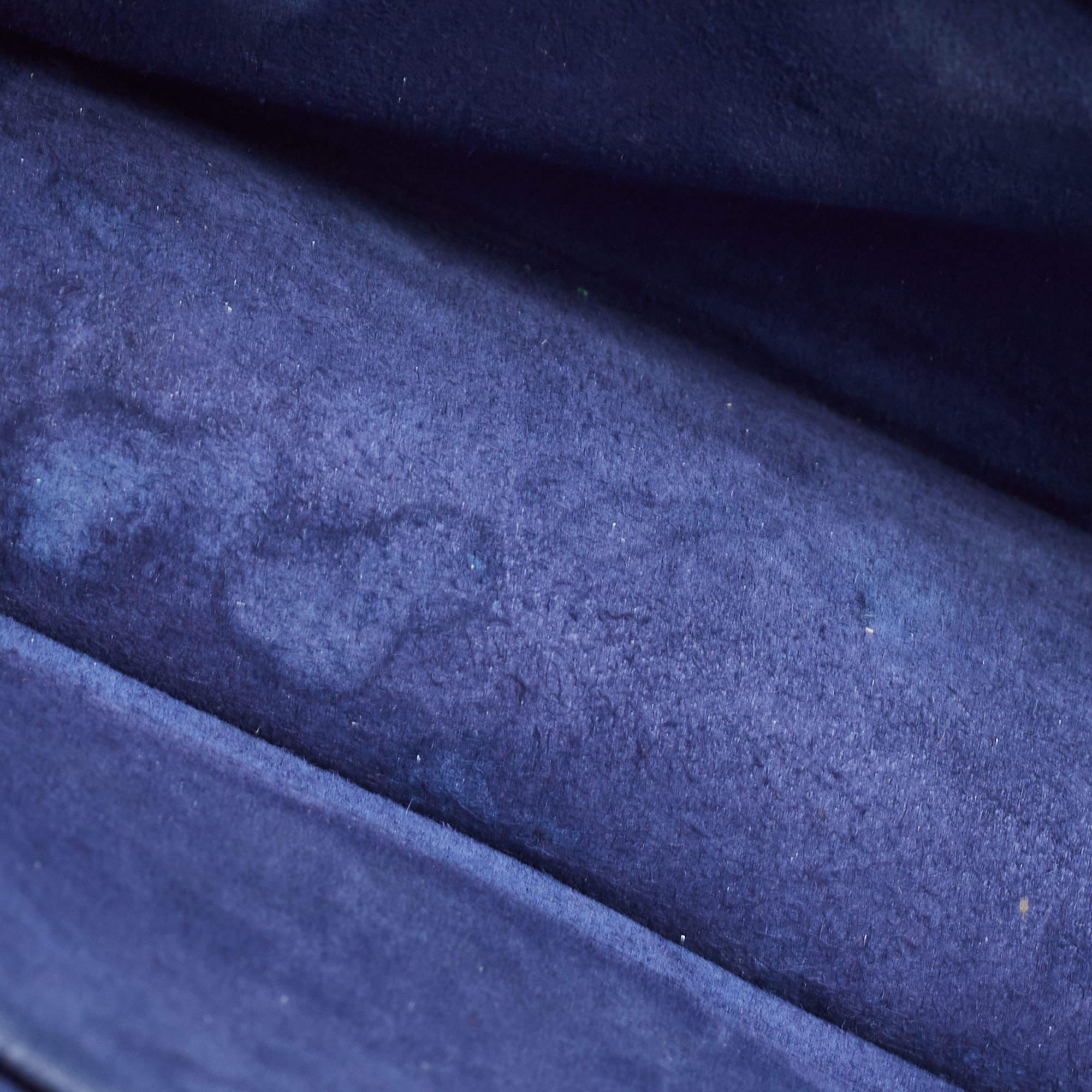 Dior Navy Blue Leather Medium Diorama Flap Shoulder Bag 6