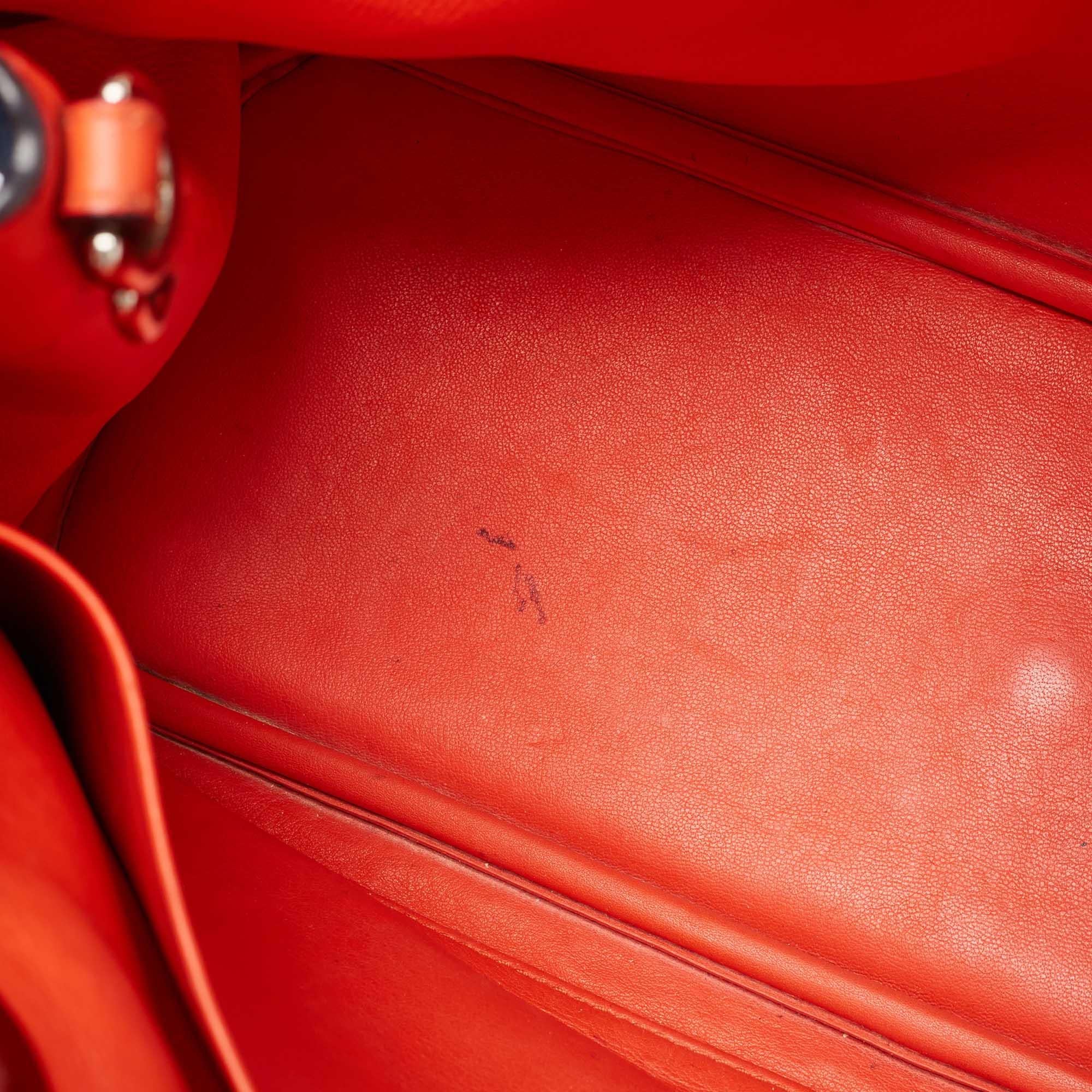 Dior Navy Blue Leather Medium Diorissimo Tote 13