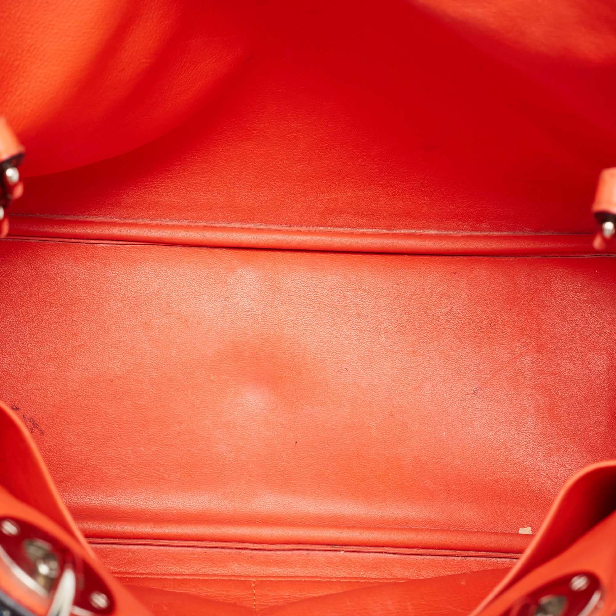 Dior Navy Blue Leather Medium Diorissimo Tote 14