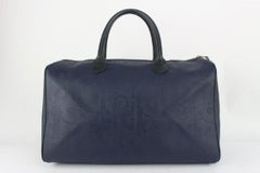 Dior Navy Blue Monogram Trotter Boston Bag 812da5