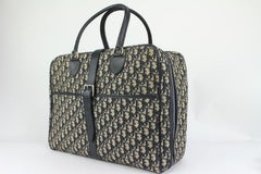 Dior Navy Blue Monogram Trotter Briefcase Luggage Business Bag 818da67