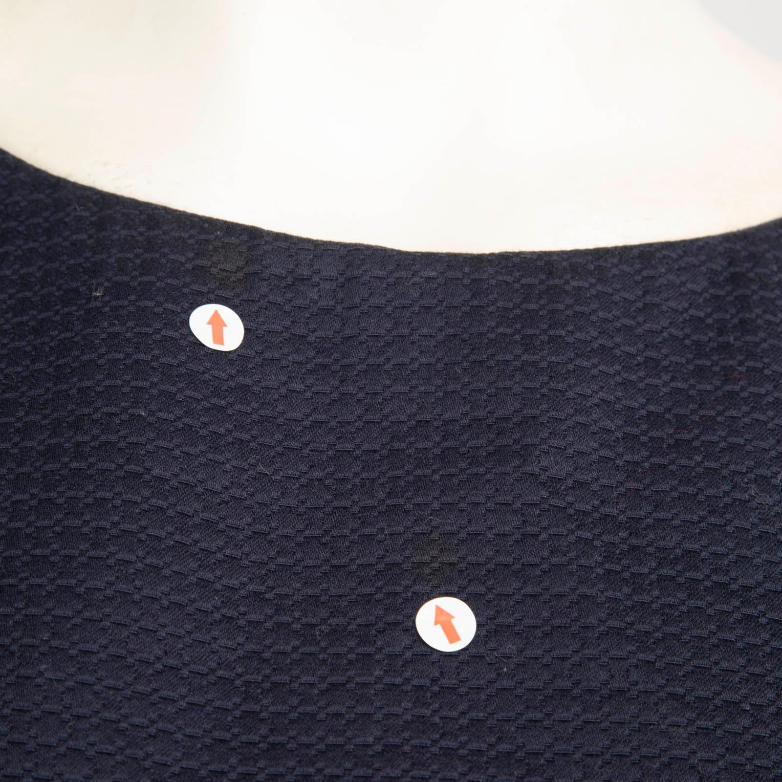 Dior Navy - Robe midi avec manches à nœuds Taille XXL Pour femmes en vente