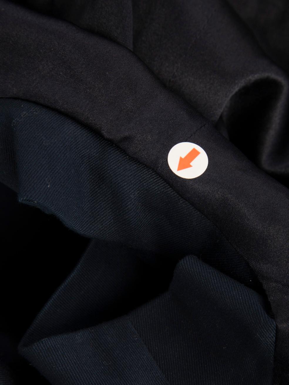 Dior Navy Button Detail Belted Dress Size L For Sale 2