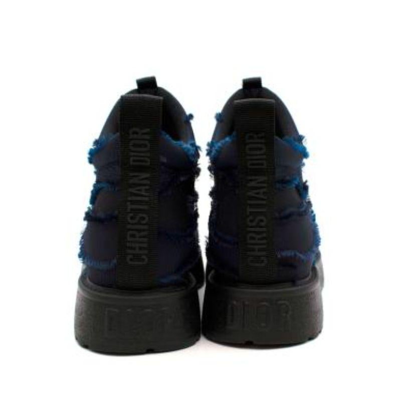 Dior Navy Camo Nomad-D Platform Boots For Sale 2