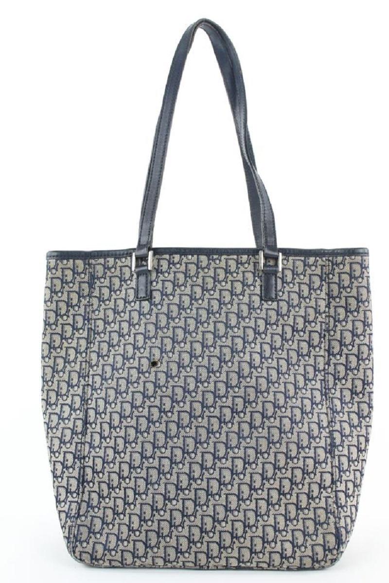 Dior Navy Monogram Trotter Book Tote Shopper Bag 862da49 1