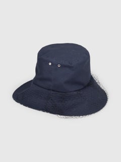 Dior Navy Net Trim Bucket Hat