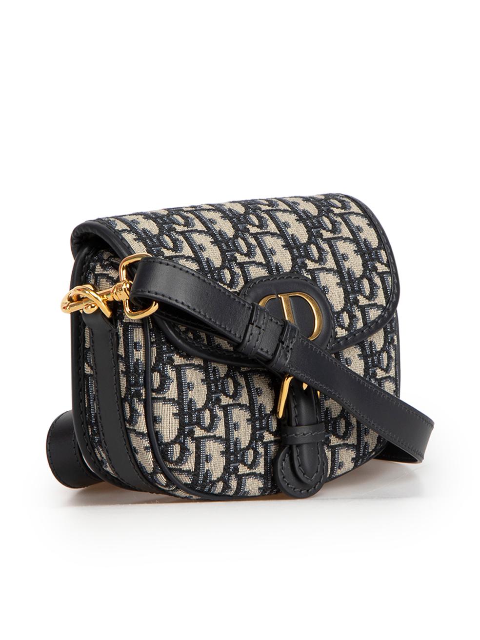 CONDITION is Never worn. No visible wear to bag is evident on this new Dior designer resale item. This item comes with original box and dust bag.
 
Details
Bobby model
Navy
Jacquard
Mini crossbody bag
Oblique pattern
1x Detachable and adjustable