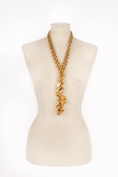 Dior Necklace / Belt with Large Links Holding Charms