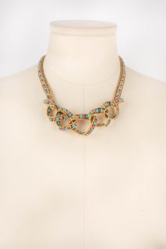 Dior Necklace Set with Blue Glass Paste, 1965