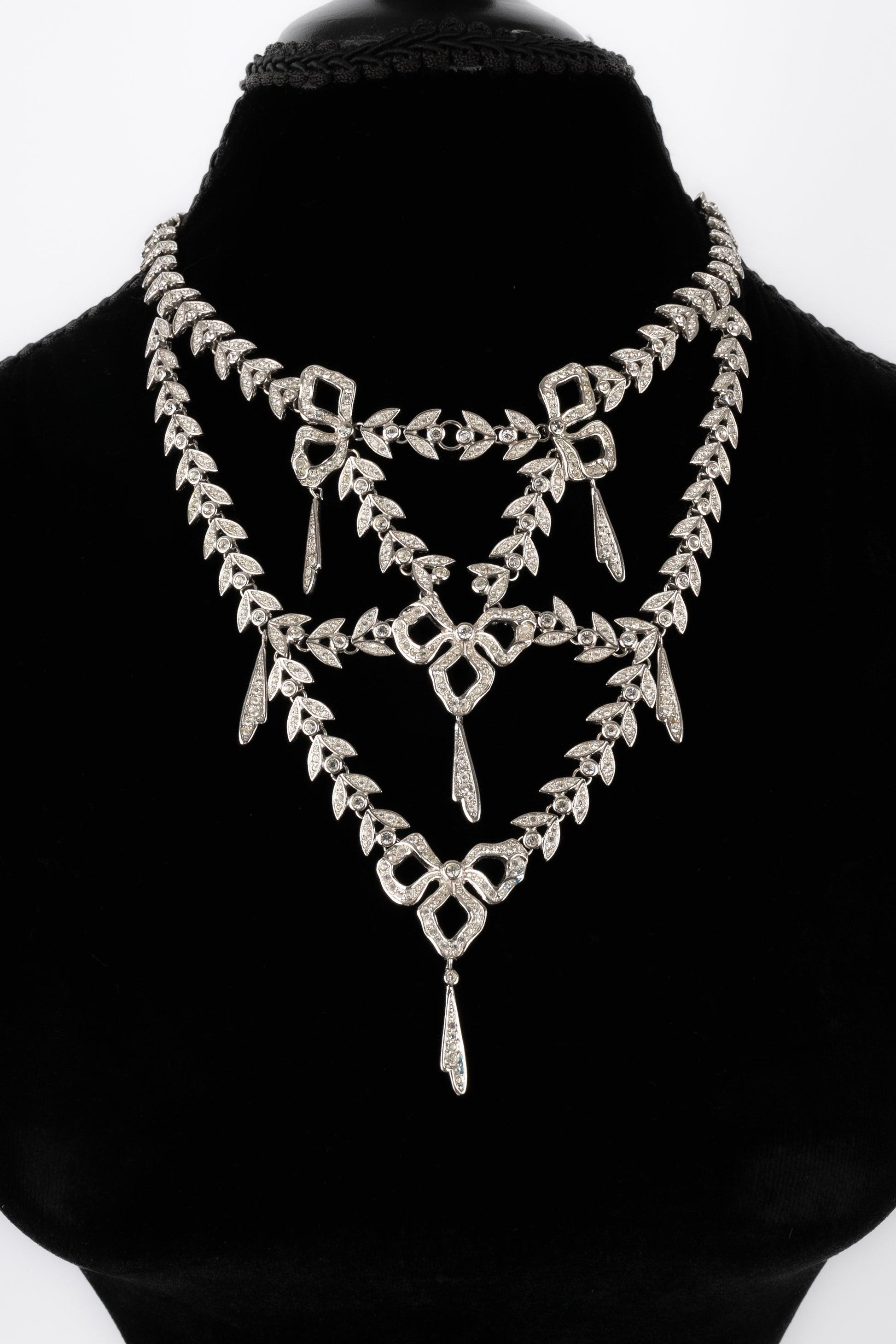 Women's Dior Necklace Spring with Swarovski Rhinestones, 2001 For Sale