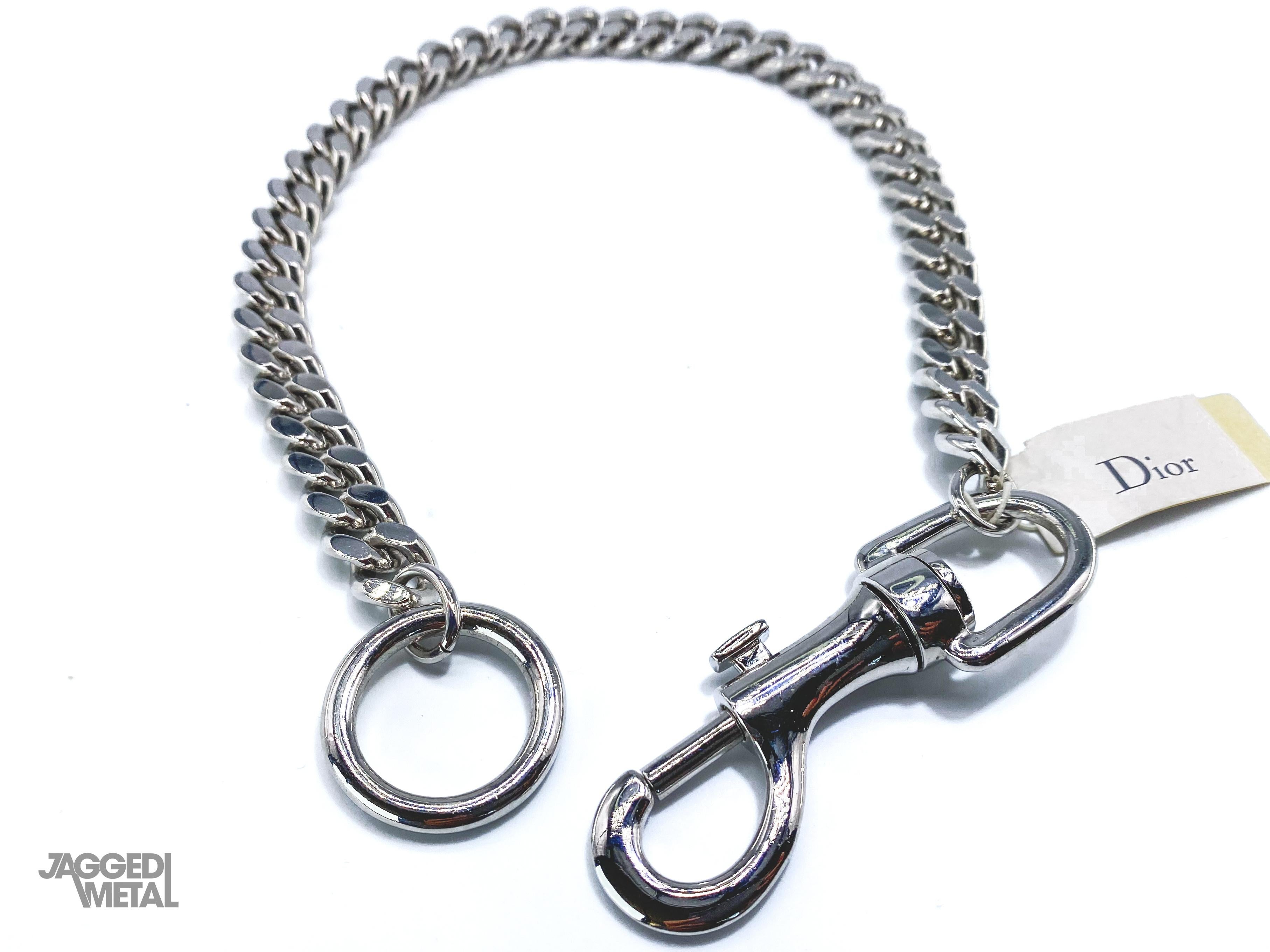 Extra Long Silver Chain 66 Cm With Lobster Clap Belt Key Ring Gothic Biker 