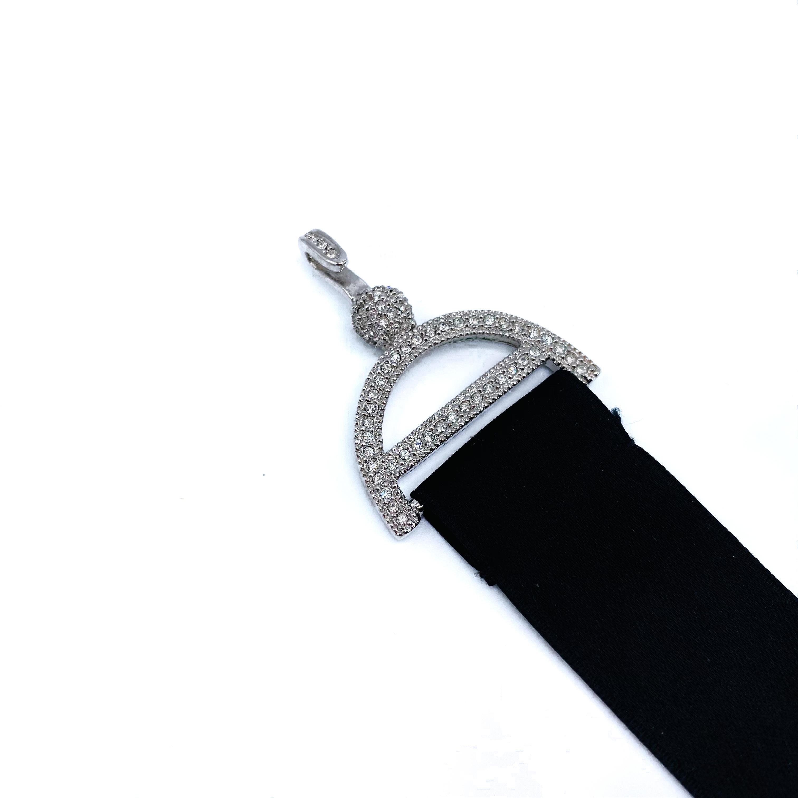 DIOR Necklace Vintage Y2K Choker In Excellent Condition In London, GB