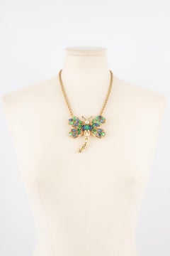 Dior Necklace with Butterfly Pendant