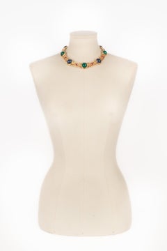 Dior Necklace with Glass Paste Cabochons