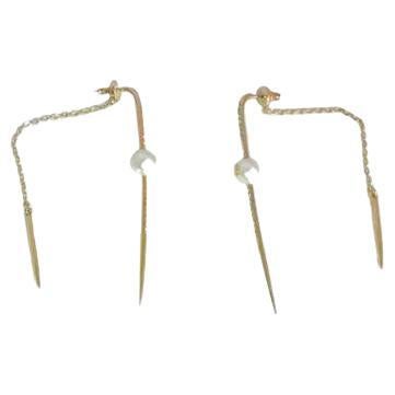 Dior Needle Earring With pearls For Sale