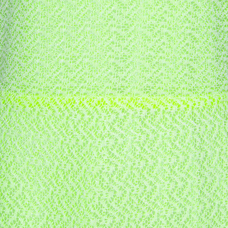 Dior Neon Green Flare Mid-length Dress M 2