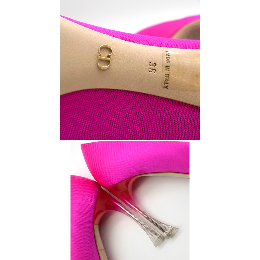 Dior Neon Pink Perpex Pumps SIZE 36 2