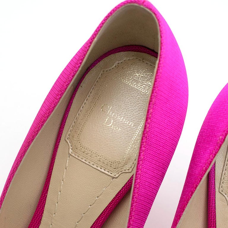 Dior Neon Pink Perpex Pumps SIZE 36 For Sale at 1stdibs
