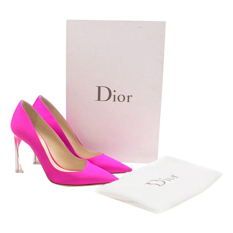 Dior Neon Pink Perpex Pumps SIZE 36 at 1stDibs