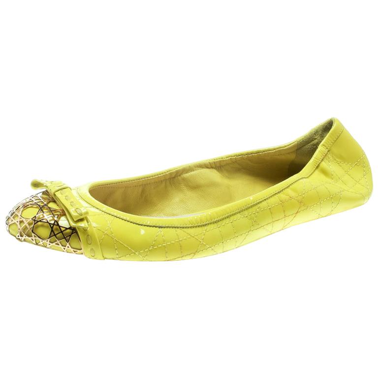 neon yellow flats
