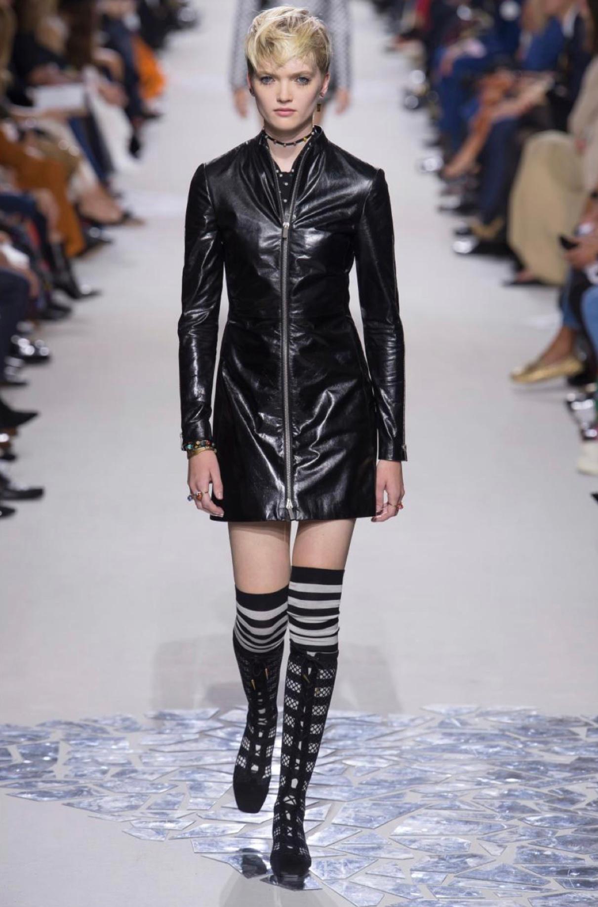 Dior New 9K$ Tuta in pelle nera in vendita 1