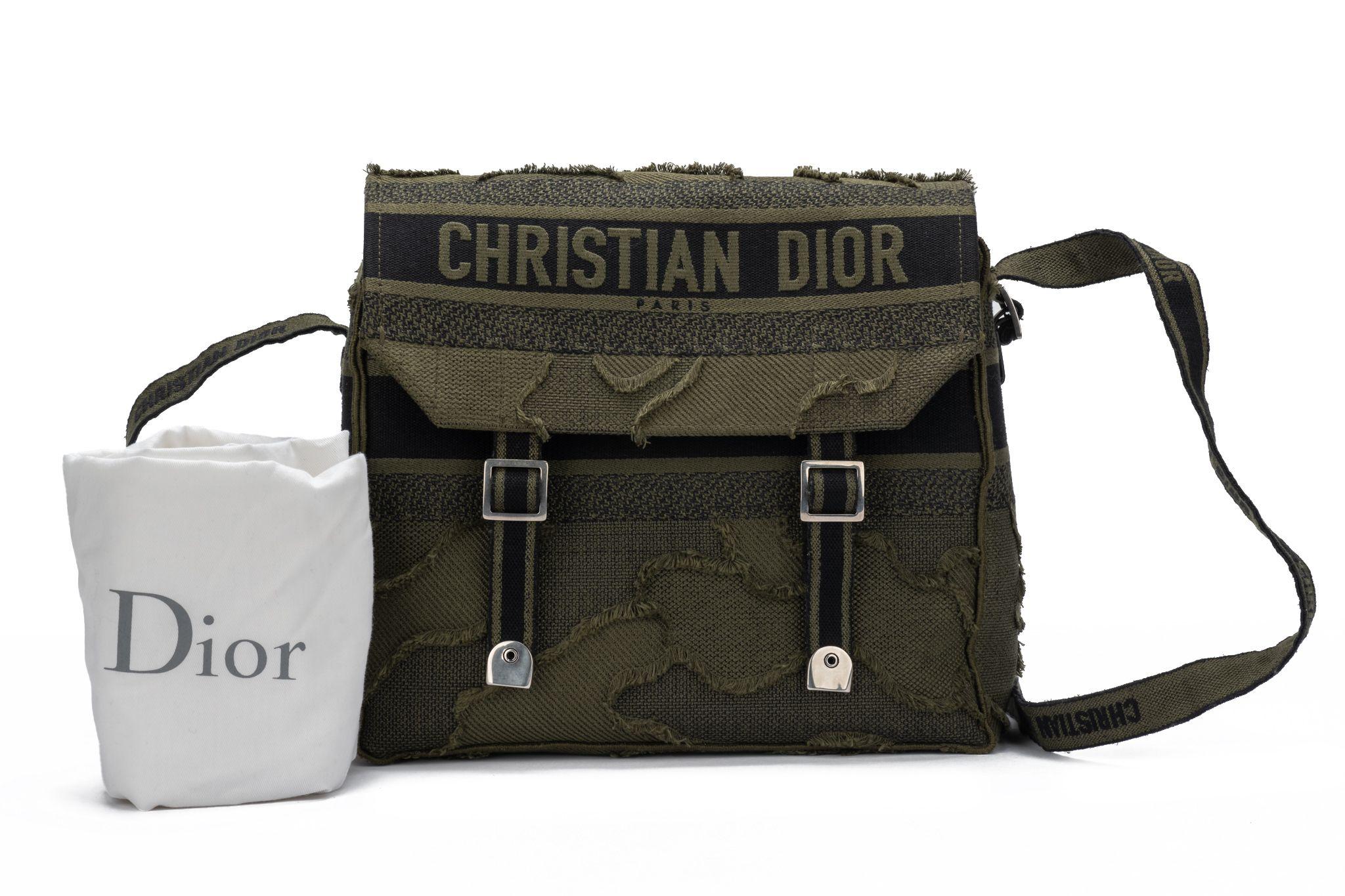 Dior New Camp Messenger Bag Green For Sale 9