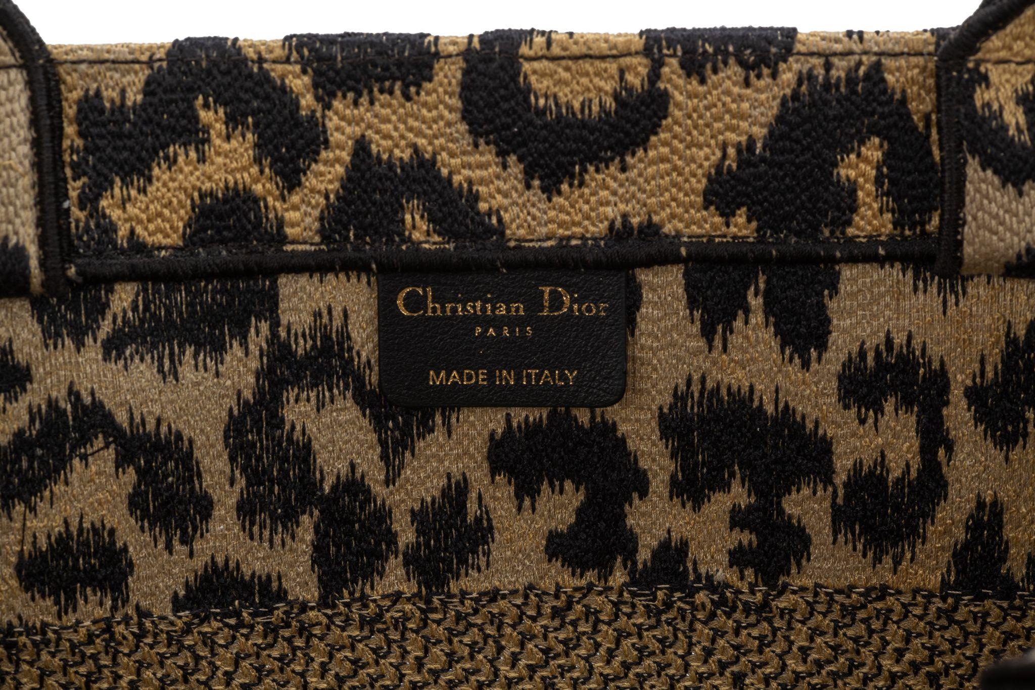 Dior New Cheetah Medium Book Tote 3