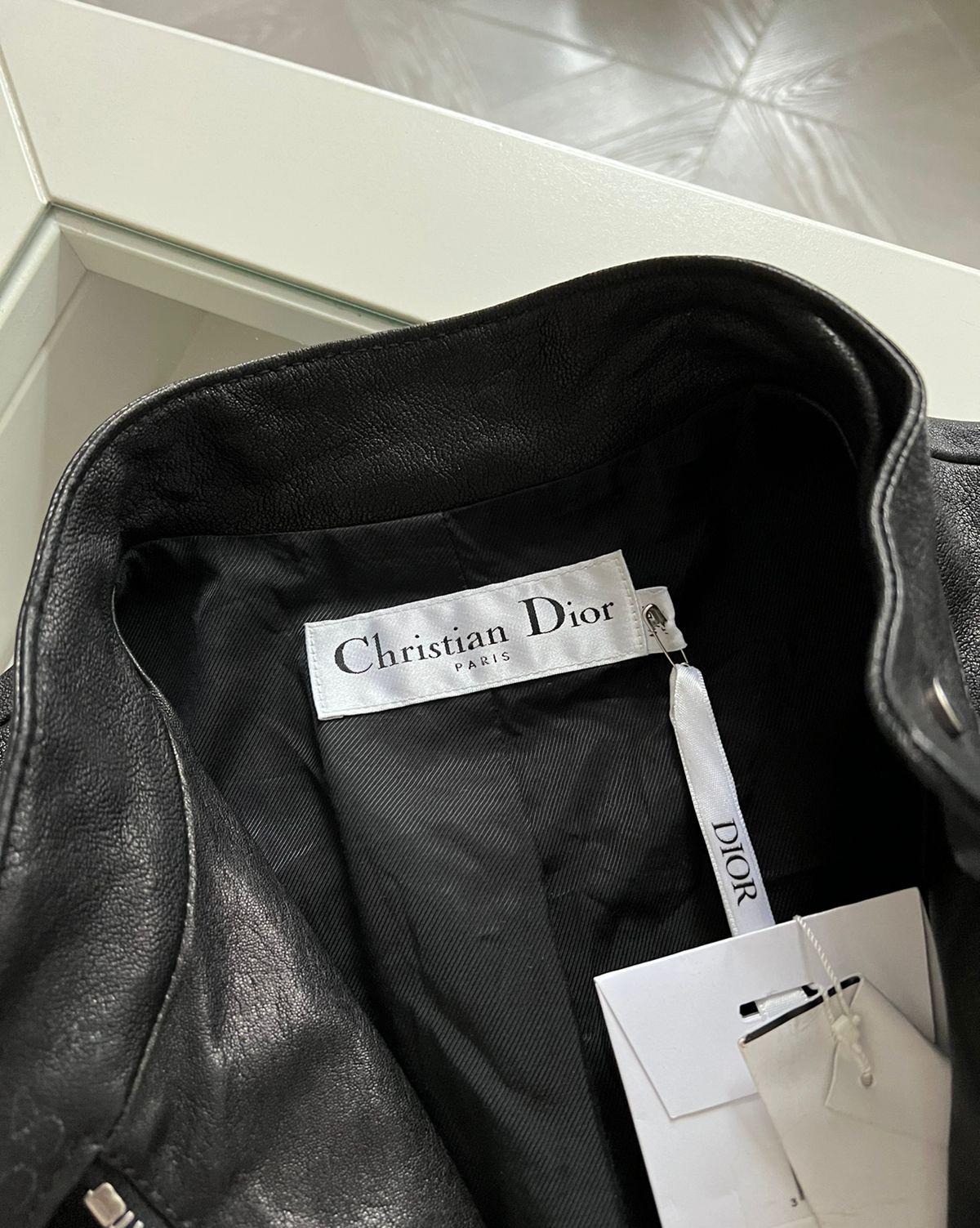 Dior New Exclusive Leather Jumpsuit In New Condition For Sale In Dubai, AE