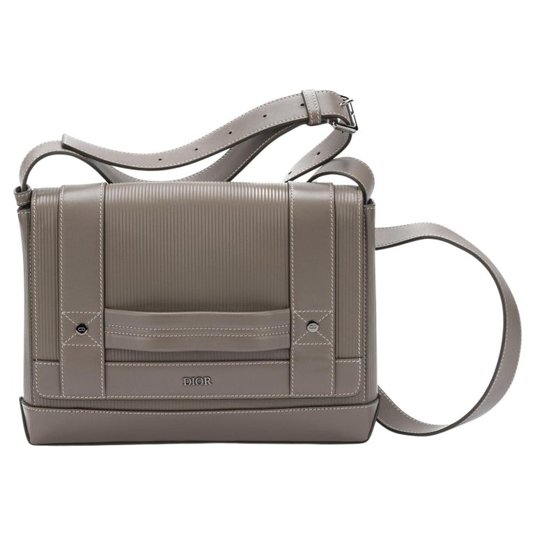 Christian Dior Studded Oblique Bag Strap Grey