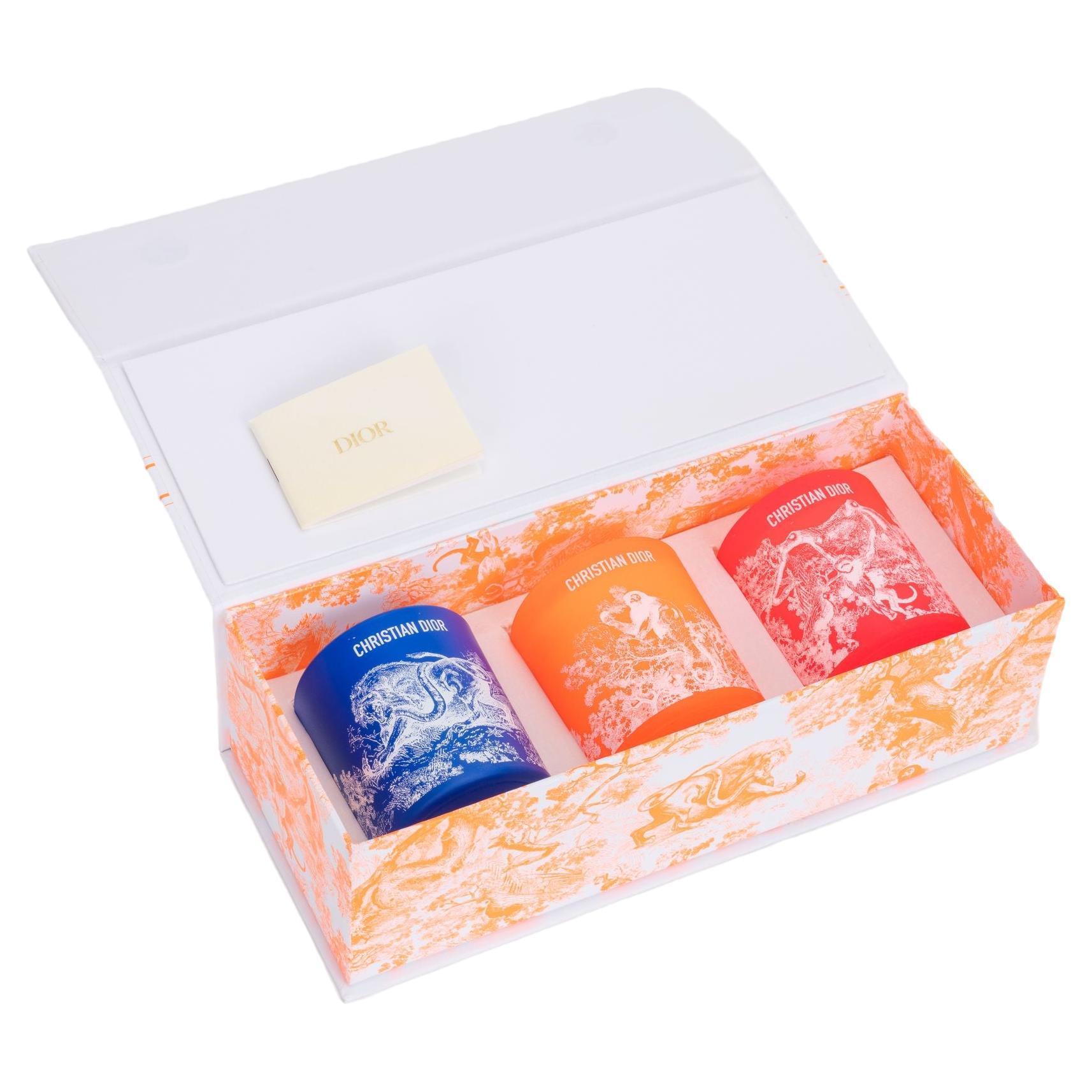 Dior New Set Of 3 Perfumed Candles Box