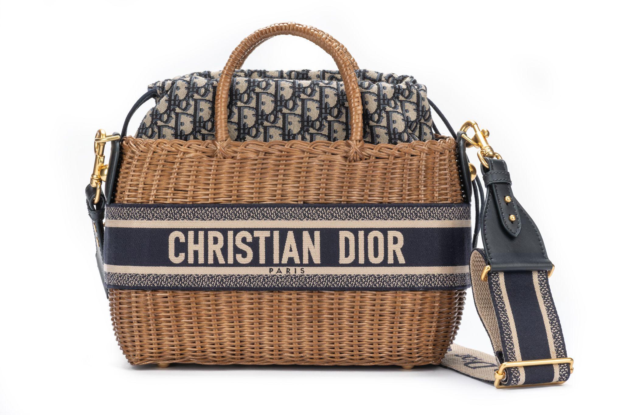 DIOR New Wicker Oblique Bag For Sale 3