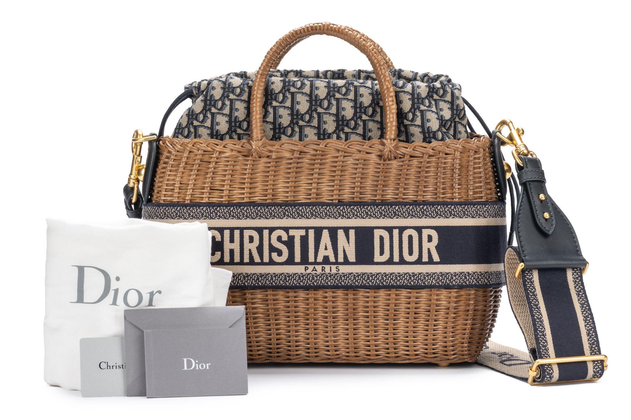 DIOR New Wicker Oblique Bag For Sale 7